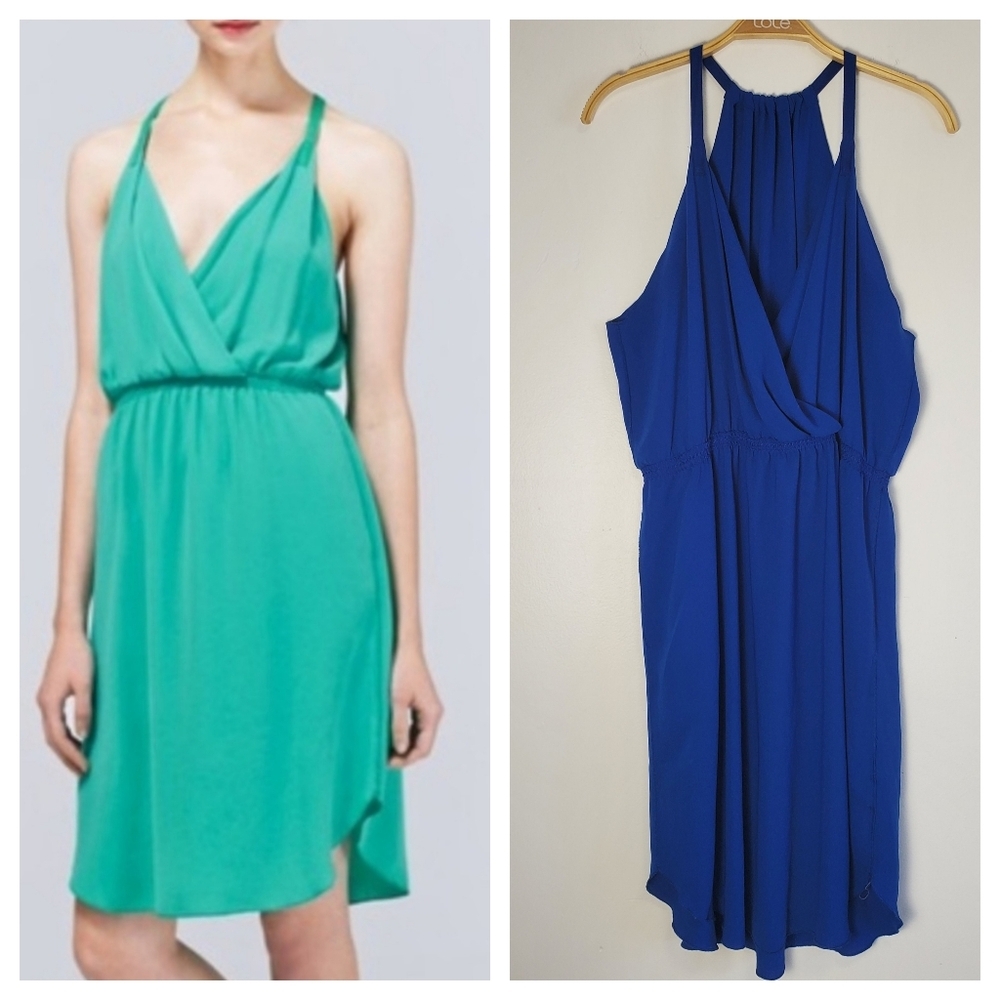 Aritzia Wilfred Blue Taleen Dress